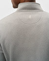 Rockwell Diamond Quilted Henley Pullover in Smoke by Johnnie-O