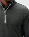 Sully 1/4 Zip Pullover in Heather Black by Johnnie-O