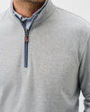 Sully 1/4 Zip Pullover in Light Gray by Johnnie-O