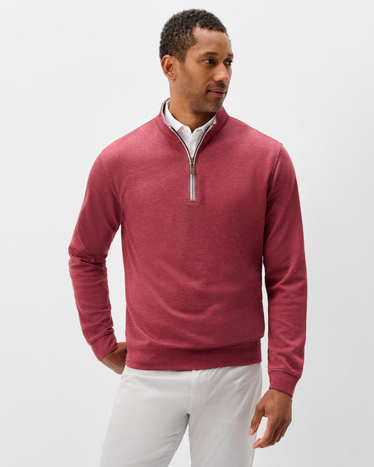 Sully 1/4 Zip Pullover in Port by Johnnie-O