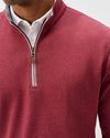Sully 1/4 Zip Pullover in Port by Johnnie-O