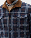 Sherpa Lined Shacket in Navy by Johnnie-O