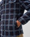 Sherpa Lined Shacket in Navy by Johnnie-O