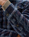 Sherpa Lined Shacket in Navy by Johnnie-O