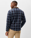 Sherpa Lined Shacket in Navy by Johnnie-O
