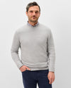 Ronald Merino Wool Crewneck Sweater in Light Gray by Johnnie-O