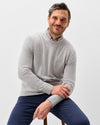 Ronald Merino Wool Crewneck Sweater in Light Gray by Johnnie-O