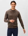 Ronald Merino Wool Crewneck Sweater in Mocha by Johnnie-O