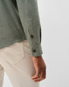 Sequoia Twill Solid Lodge Shirt in Forest by Johnnie-O