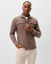 Sequoia Twill Solid Lodge Shirt in Havana by Johnnie-O