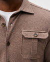 Sequoia Twill Solid Lodge Shirt in Havana by Johnnie-O