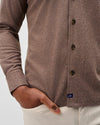 Sequoia Twill Solid Lodge Shirt in Havana by Johnnie-O