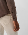 Sequoia Twill Solid Lodge Shirt in Havana by Johnnie-O