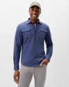 Sequoia Twill Solid Lodge Shirt in Twilight by Johnnie-O