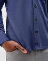 Sequoia Twill Solid Lodge Shirt in Twilight by Johnnie-O