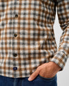 Cabin Check Lodge Shirt in Cream by Johnnie-O