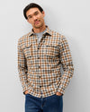 Cabin Check Lodge Shirt in Cream by Johnnie-O