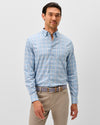 Basswood Plaid Everyday Performance Button Down Shirt in Maliblu by Johnnie-O