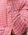 Basswood Plaid Everyday Performance Button Down Shirt in Racing Red by Johnnie-O