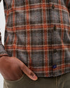Downhill Pane Lodge Shirt in Charcoal by Johnnie-O