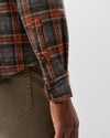 Downhill Pane Lodge Shirt in Charcoal by Johnnie-O