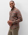 Downhill Pane Lodge Shirt in Charcoal by Johnnie-O