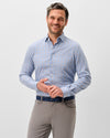 Chestnut Pane Natural Performance Button Down Shirt in Salt Creek by Johnnie-O