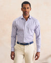 Bipane Top Shelf Stretch Twill Button Down Shirt in Violet by Johnnie-O