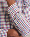 Merced Check Top Shelf Cotton Button Down Shirt in Ripple by Johnnie-O