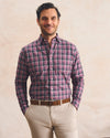 Merced Multi Check Top Shelf Cotton Button Down Shirt in Palm Beach by Johnnie-O