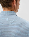 Performance Jersey Polo - Michael Stripe in Carbon Navy by Johnnie-O