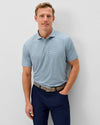 Performance Jersey Polo - Michael Stripe in Carbon Navy by Johnnie-O