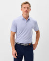 Performance Jersey Polo - Michael Stripe in Viola by Johnnie-O