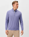 Motion Performance 1/4 Zip Pullover in Fig by Johnnie-O