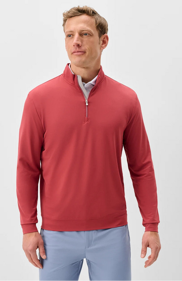 Motion Performance 1/4 Zip Pullover in Racing Red by Johnnie-O