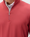 Motion Performance 1/4 Zip Pullover in Racing Red by Johnnie-O