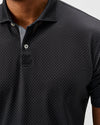 The O Performance Mesh Polo in Black by Johnnie-O