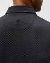 The O Performance Mesh Polo in Black by Johnnie-O