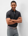 The O Performance Mesh Polo in Black by Johnnie-O