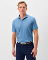 The O Performance Mesh Polo in Carbon Fiber by Johnnie-O