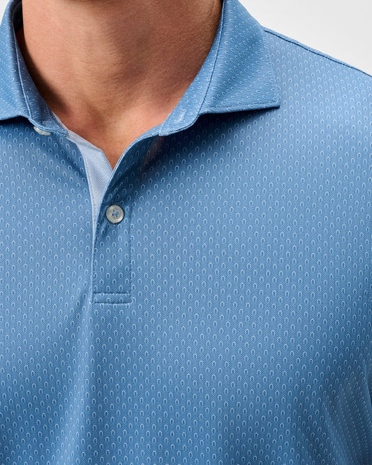 The O Performance Mesh Polo in Carbon Fiber by Johnnie-O