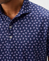 USA Performance Jersey Polo in Navy by Johnnie-O
