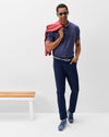 USA Performance Jersey Polo in Navy by Johnnie-O