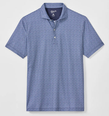 Performance Jersey Polo - Pip Floral in Navy by Johnnie-O