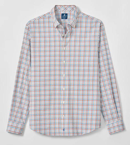 Everyday Performance Button Down Shirt - Redwood Check in Canyon by Johnnie-O