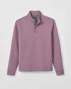 Rockwell Diamond Quilted Henley Pullover in Fig by Johnnie-O