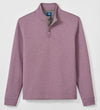 Rockwell Diamond Quilted Henley Pullover in Fig by Johnnie-O
