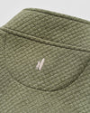 Rockwells Diamond-Quilted Henley Pullover in Forest by Johnnie-O
