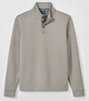 Rockwell Diamond Quilted Henley Pullover in Smoke by Johnnie-O