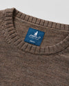 Ronald Merino Wool Crewneck Sweater in Mocha by Johnnie-O